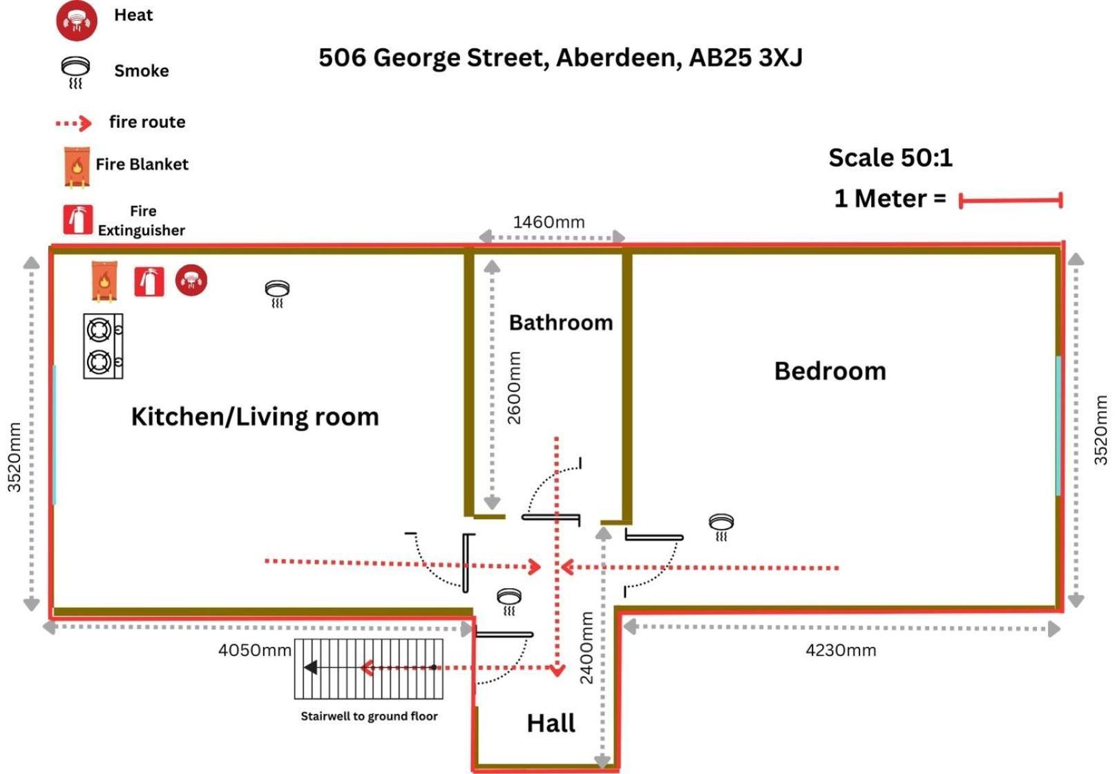 Fraser Apartment Абърдийн Екстериор снимка